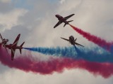 RIAT2007_048 - the Red Arrows breaking