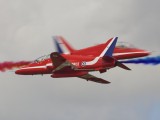 RIAT2009_179 - Red Arrows solos cross over - this was taken with one shot - not on continuous mode